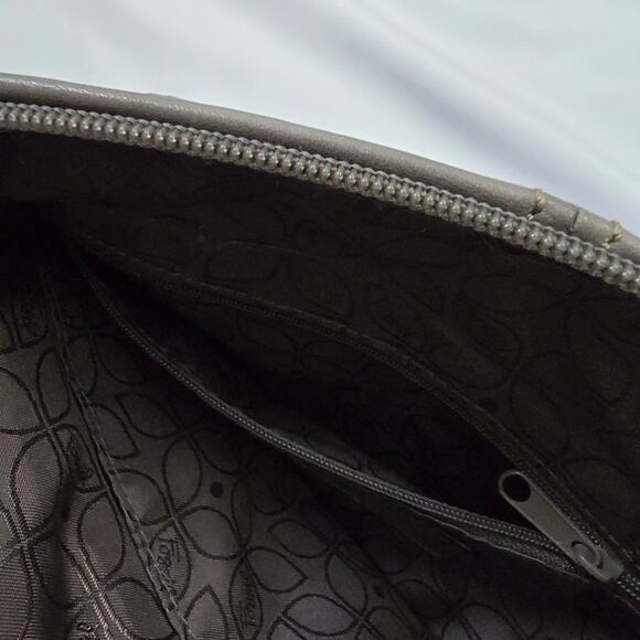 Fossil Hanover Leather Smoke Hued Crossbody Messenger Tote Bag Shoulder Purse - Picture 13 of 15